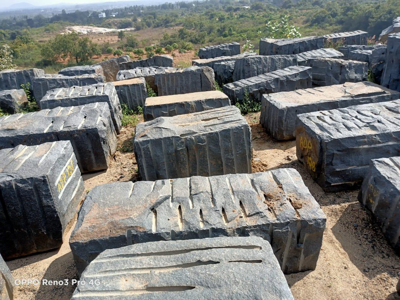 Granite Processing Yard Slabs